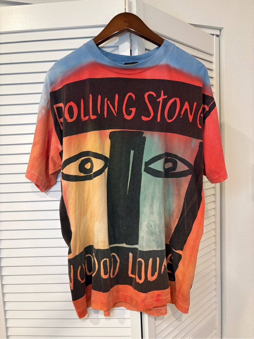 Vintage Rolling Stones Original Brockum Worldwide Voodoo Lounge Concert T, Sz XL